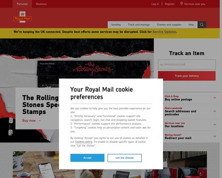 website thubmnail of RoyalMail