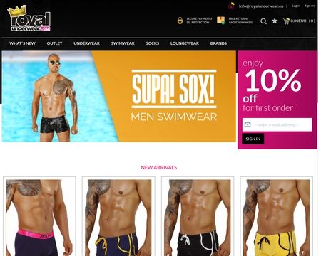 website thubmnail of RoyalUnderwear.eu