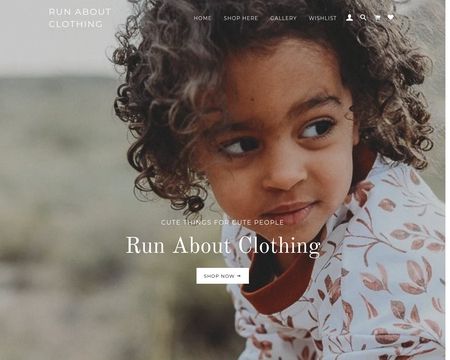 website thubmnail of Run About Clothing