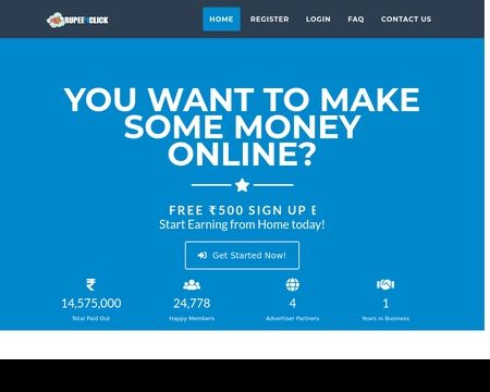 website thubmnail of Rupee4click