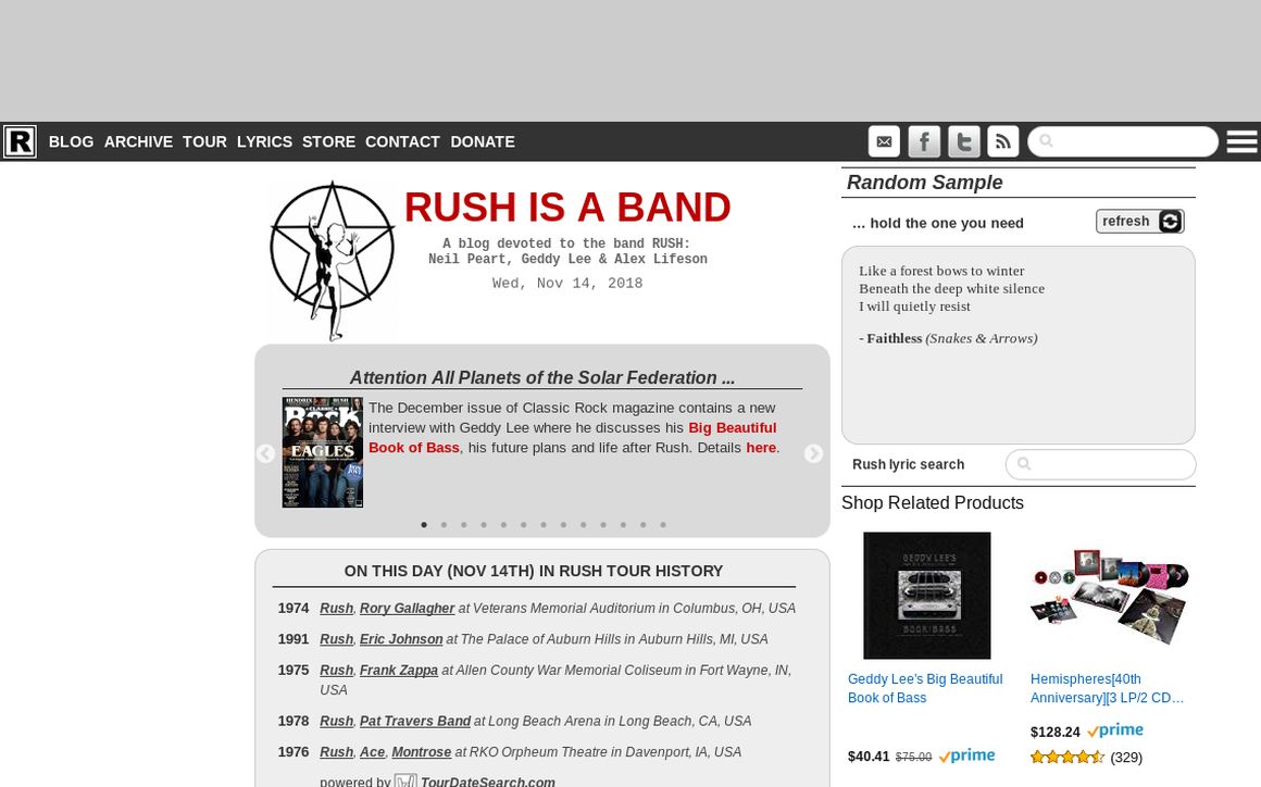 Rush is a band