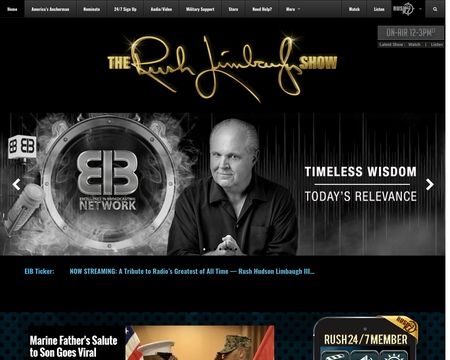 website thubmnail of The Rush Limbaugh Show