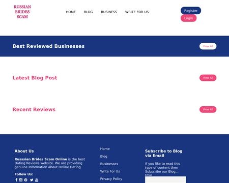 website thubmnail of Russianbridesscam.online