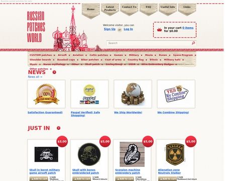 website thubmnail of RussianPatchesWorld