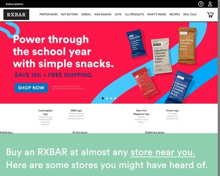website thubmnail of RXBAR