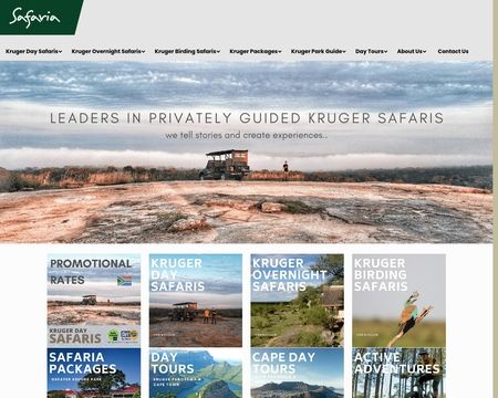 website thubmnail of Safaria.co.za