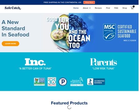 website thubmnail of SAFE CATCH
