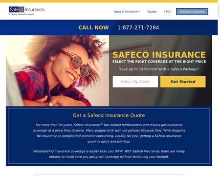 website thubmnail of Safeco Insurance