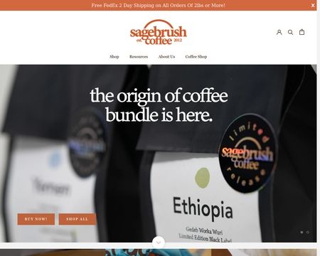 website thubmnail of Sagebrush Coffee