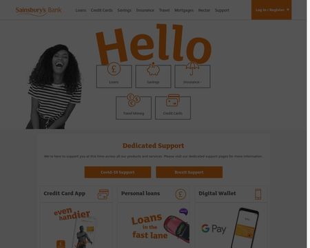website thubmnail of Sainsbury’s Bank