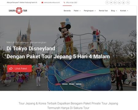 website thubmnail of Sakura Tour