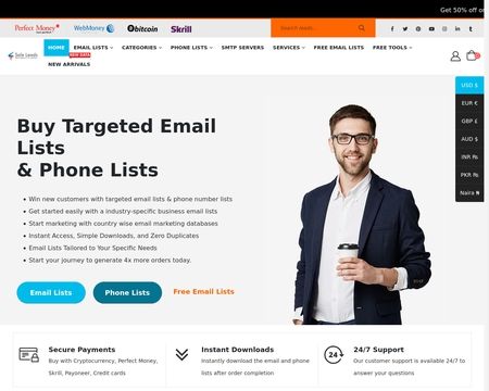 website thubmnail of Saleleads.net