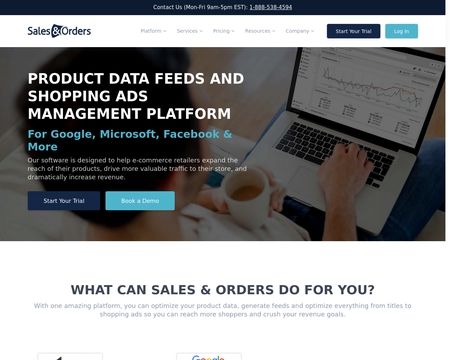 website thubmnail of Salesandorders