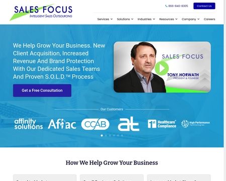 website thubmnail of Sales Focus Inc