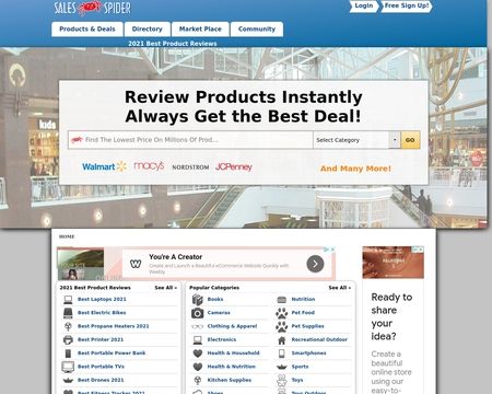 website thubmnail of Sales Spider