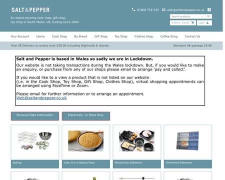 website thubmnail of Saltandpepper.co.uk