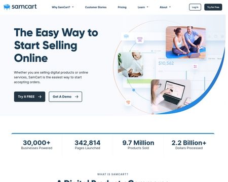 website thubmnail of SamCart