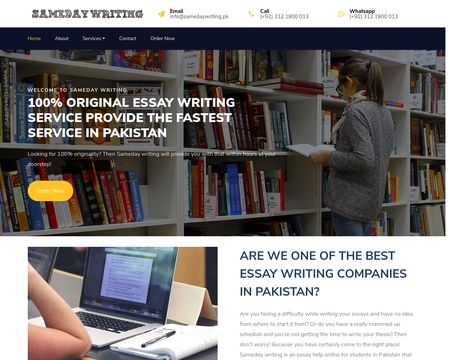 website thubmnail of Samedaywriting.pk