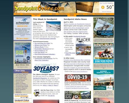 website thubmnail of SandpointOnline.com