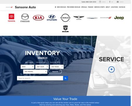 website thubmnail of Sansone Auto Group
