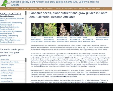 website thubmnail of Santaanacannabis.ml