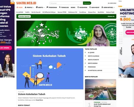 website thubmnail of Santri.web.id