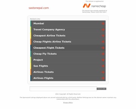 website thubmnail of SastoNepal
