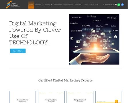 website thubmnail of Satejinfotech.in