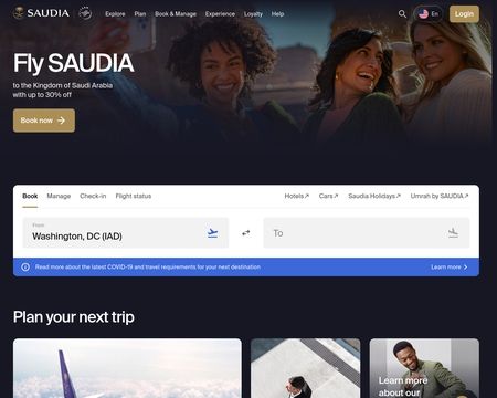 website thubmnail of Saudia