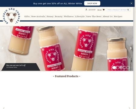 website thubmnail of Savannah Bee Company