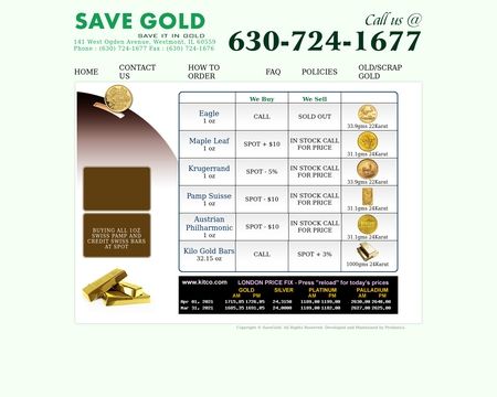 website thubmnail of Save Gold