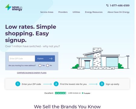 website thubmnail of SaveOnEnergy