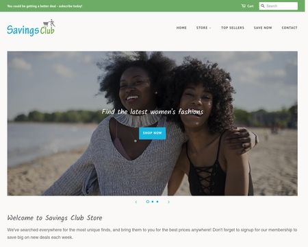 website thubmnail of Savings Club
