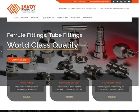 website thubmnail of Savoypiping