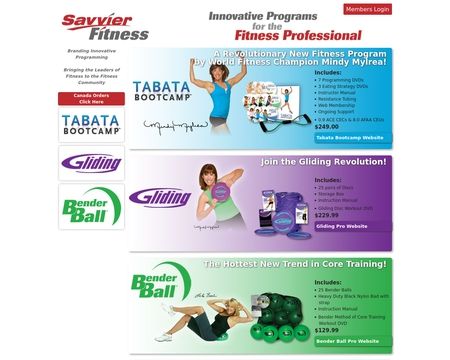 website thubmnail of Savvier Fitness