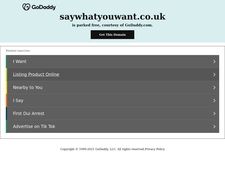 Thumbnail of SayWhatYouWant.co.uk