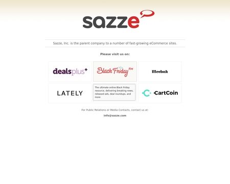 website thubmnail of Sazze
