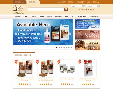 website thubmnail of Santa Cruz Animal Health