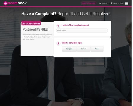 website thubmnail of Scambook