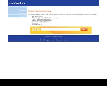 website thubmnail of Scamfound