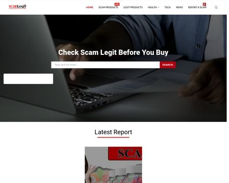 website thubmnail of Scamlegit