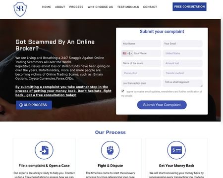 website thubmnail of ScamsRecovery