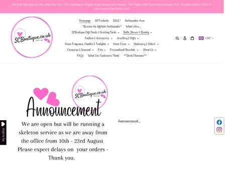 website thubmnail of SCBoutique