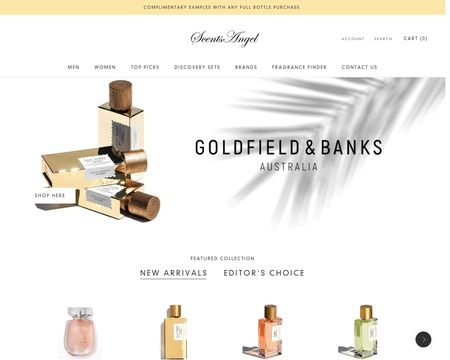 website thubmnail of Scents Angel