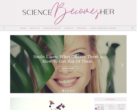 website thubmnail of Sciencebecomesher