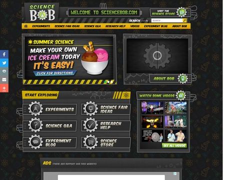 website thubmnail of ScienceBob