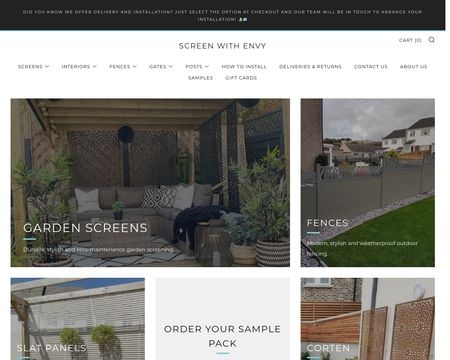 website thubmnail of Screenwithenvy.co.uk