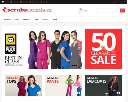 website thubmnail of ScrubsCanada.ca