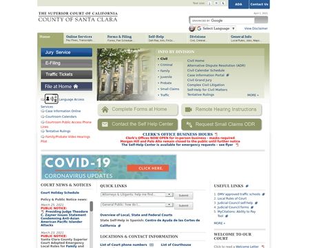 website thubmnail of SuperiorCourtofCaliforniaSantaClara