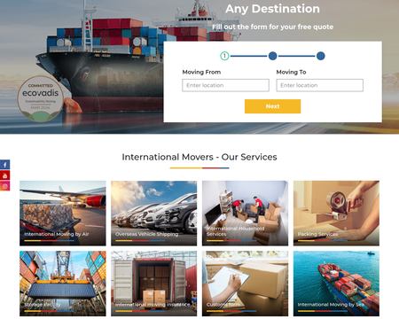 website thubmnail of SDC International Moving Company